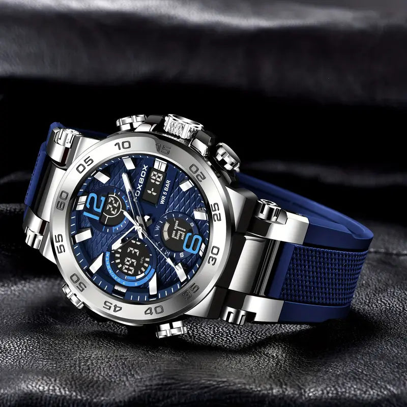 Men'S Sports Watch Dual Display